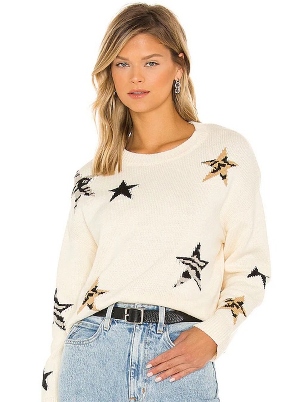 Rails Perci Pullover in Neutral Animal Star